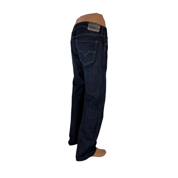 DIESEL Mens 38 X 32 Jeans Larkee Wash 0RUS7 Blue Regular Straight 100% Cotton